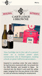 Mobile Screenshot of cartlidgeandbrowne.com
